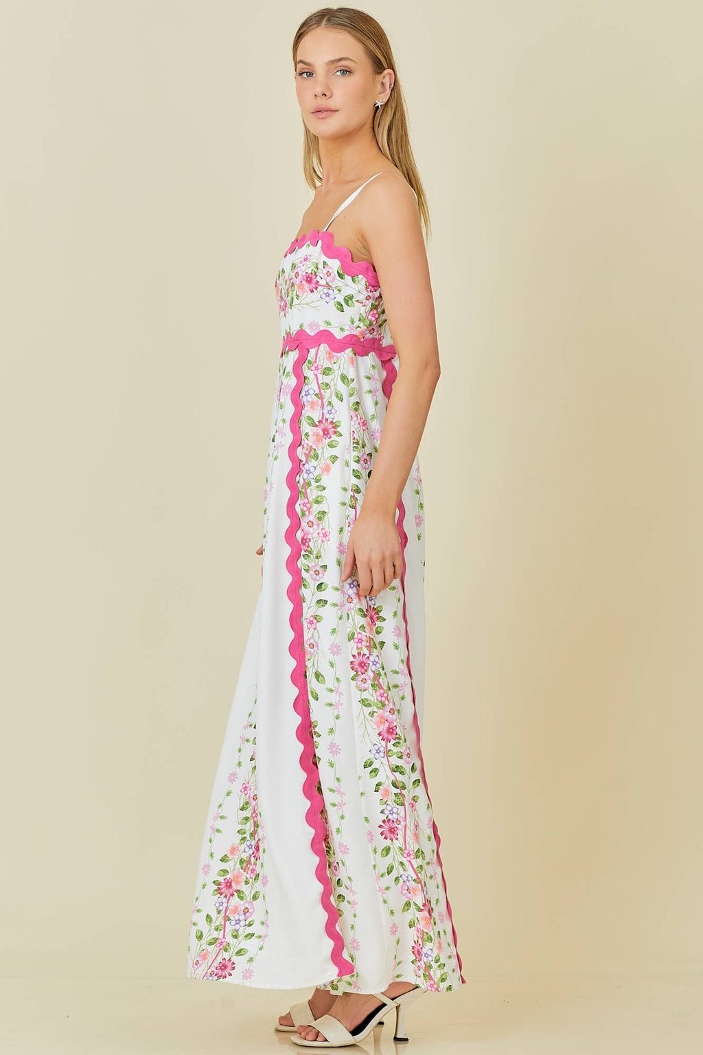 PREORDER: Springtime Floral Elegance Maxi Dress (Ships End of June) - BFF Here