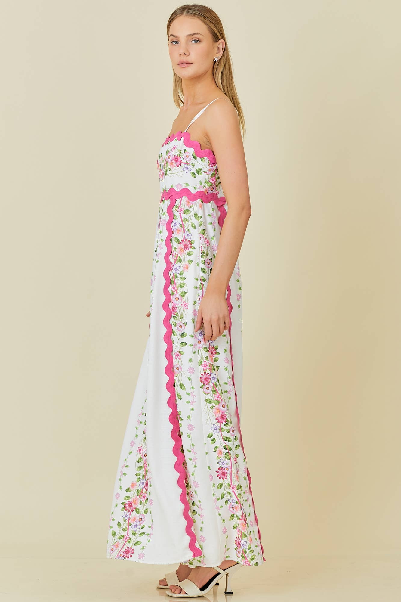 PREORDER: Springtime Floral Elegance Maxi Dress (Ships End of June) - BFF Here