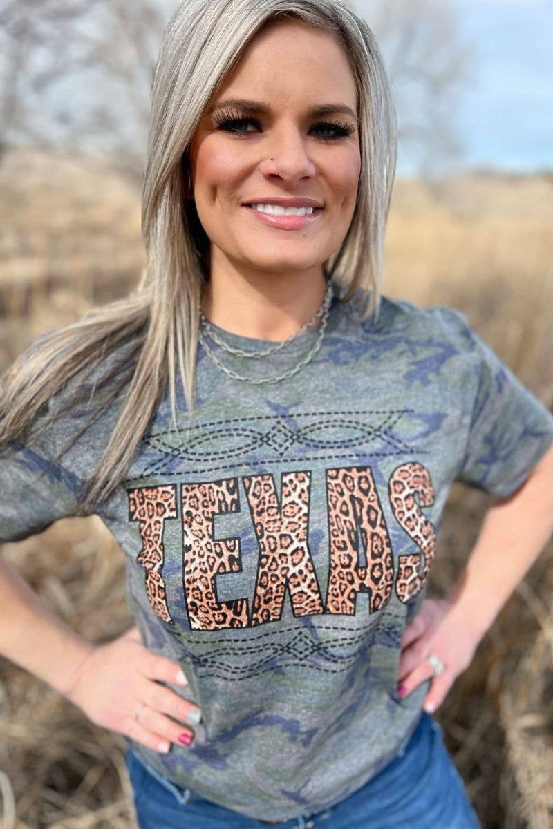 Stitched In Texas Tee - BFF Here