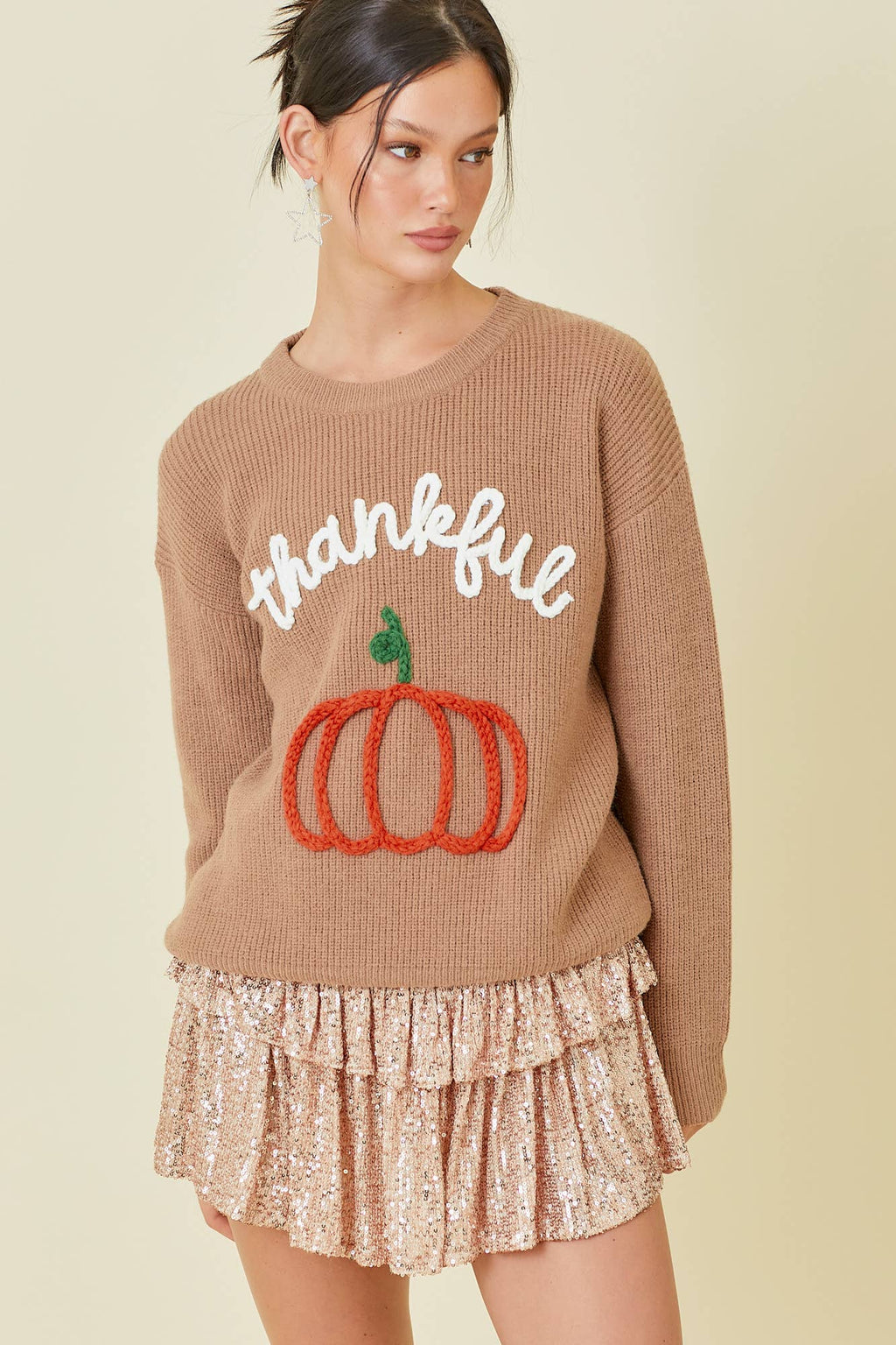PREORDER: Thankful Threads Cozy Sweater (Ships Middle of September ) - BFF Here