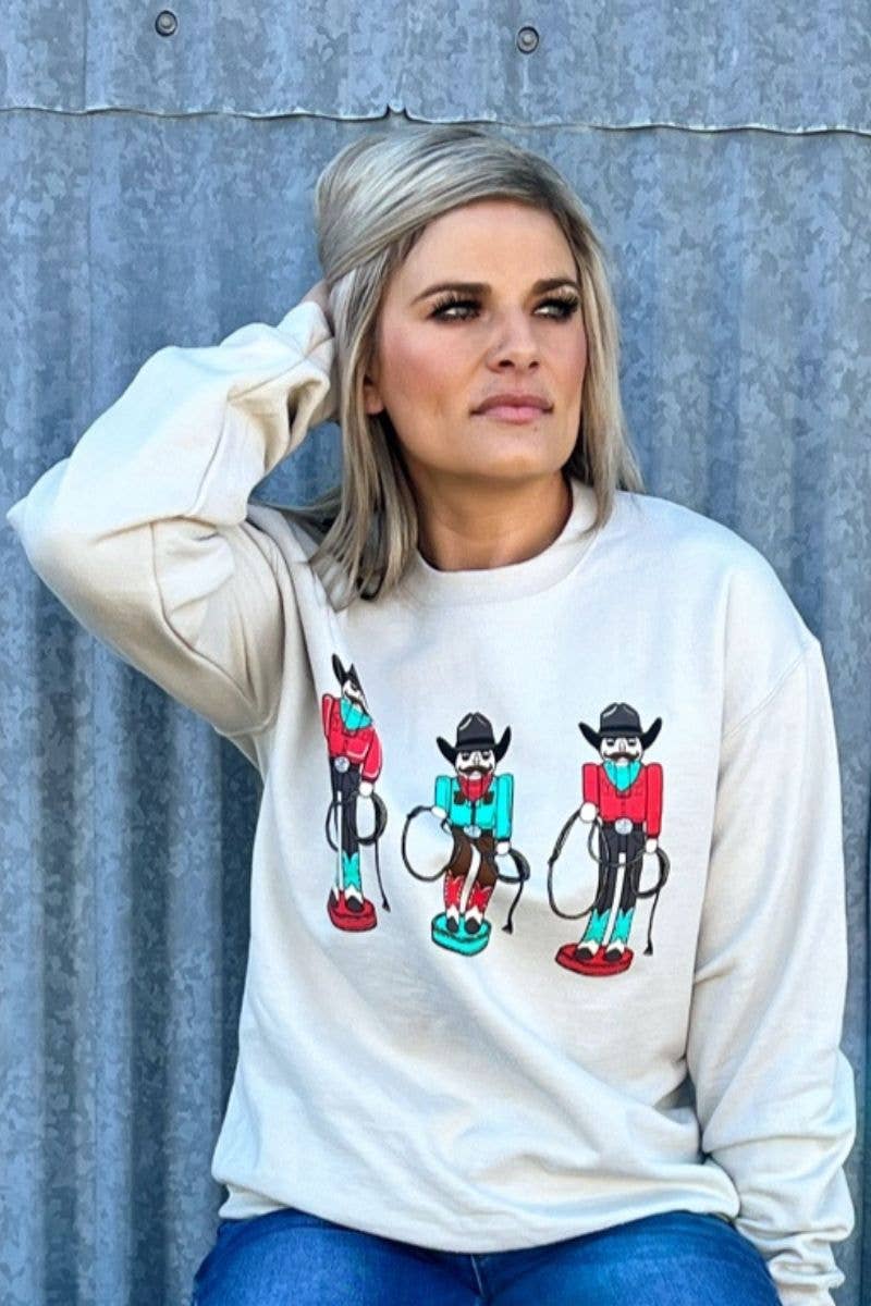Roping Around The Christmas Tree Pullover by Sterling Kreek - BFF Here