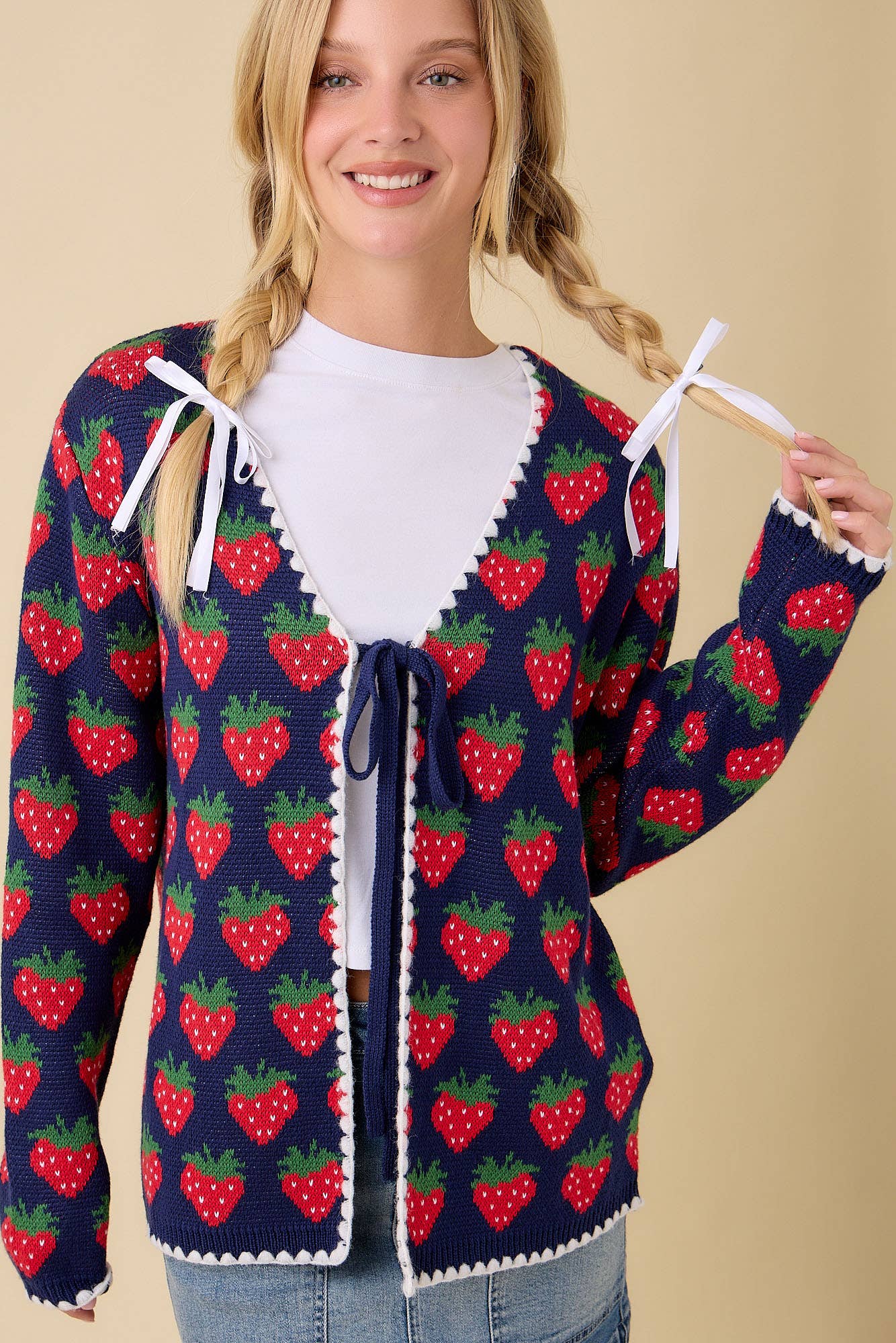 Berry Sweet Knit Cardigan by Main Strip - BFF Here