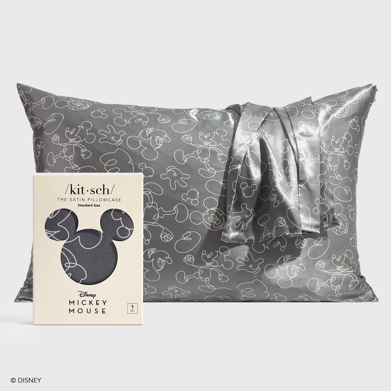 Kitsch & Mickey and Minnie Satin Pillowcase — Mickey Magic - BFF Here