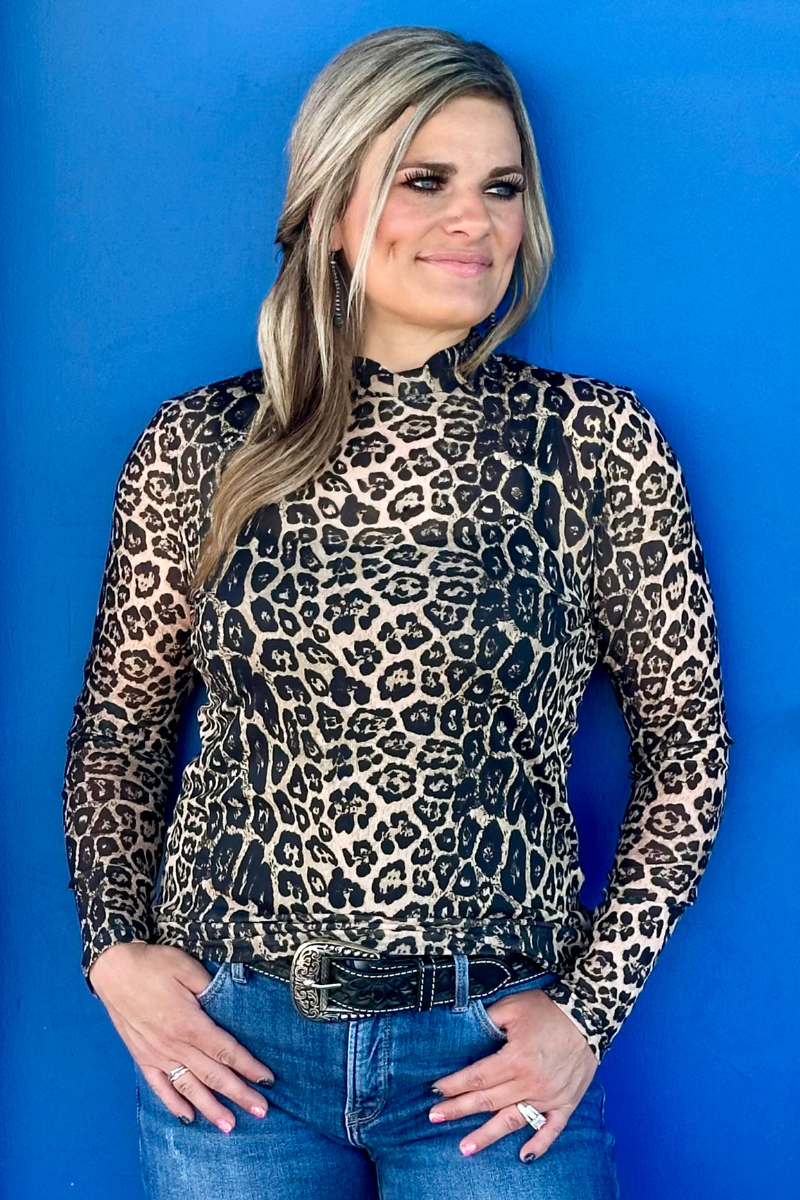 Sideline Spirit Gold Mesh Top by Sterling Kreek - BFF Here