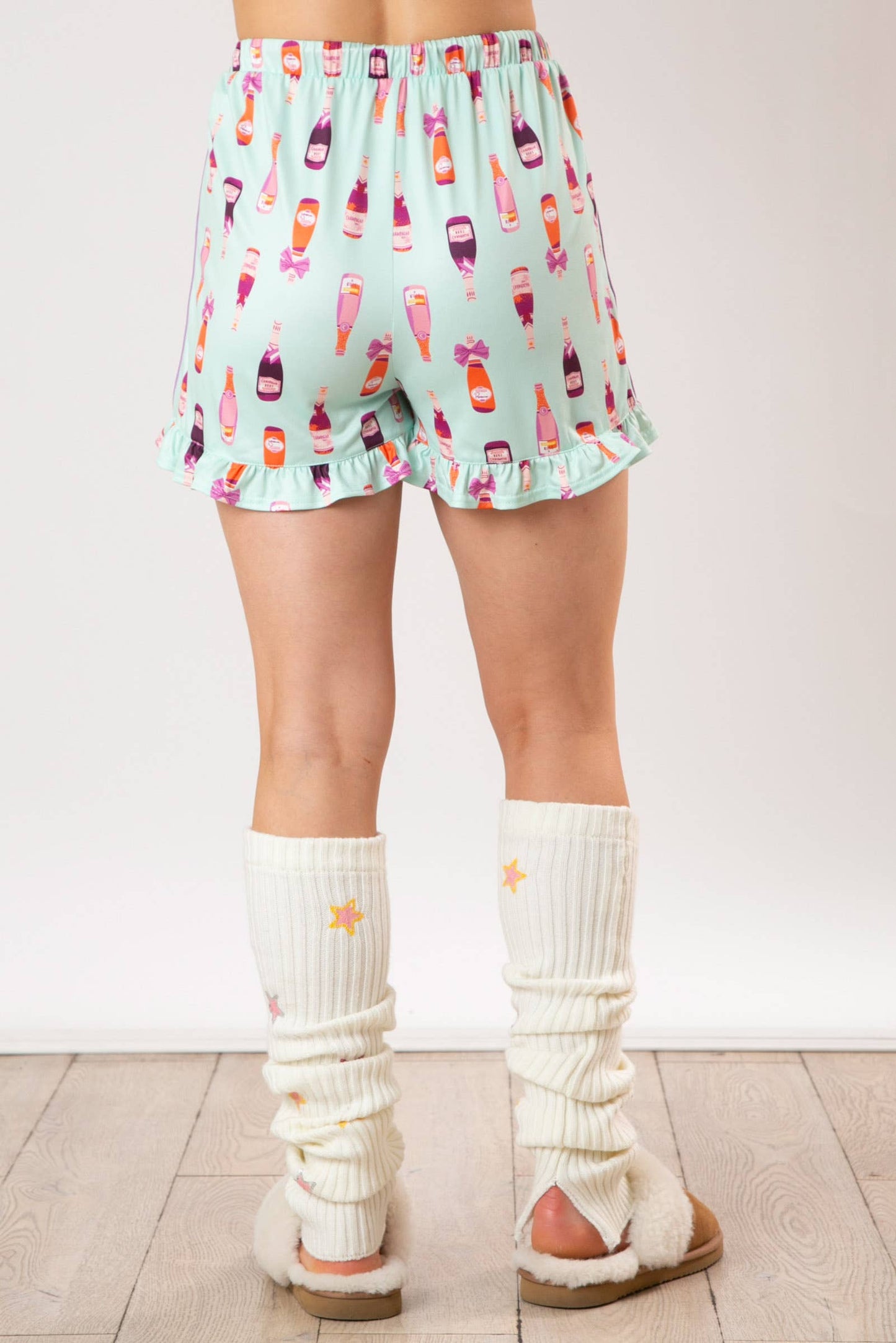 Bubbly Dreams Champagne Pajama Shorts - BFF Here