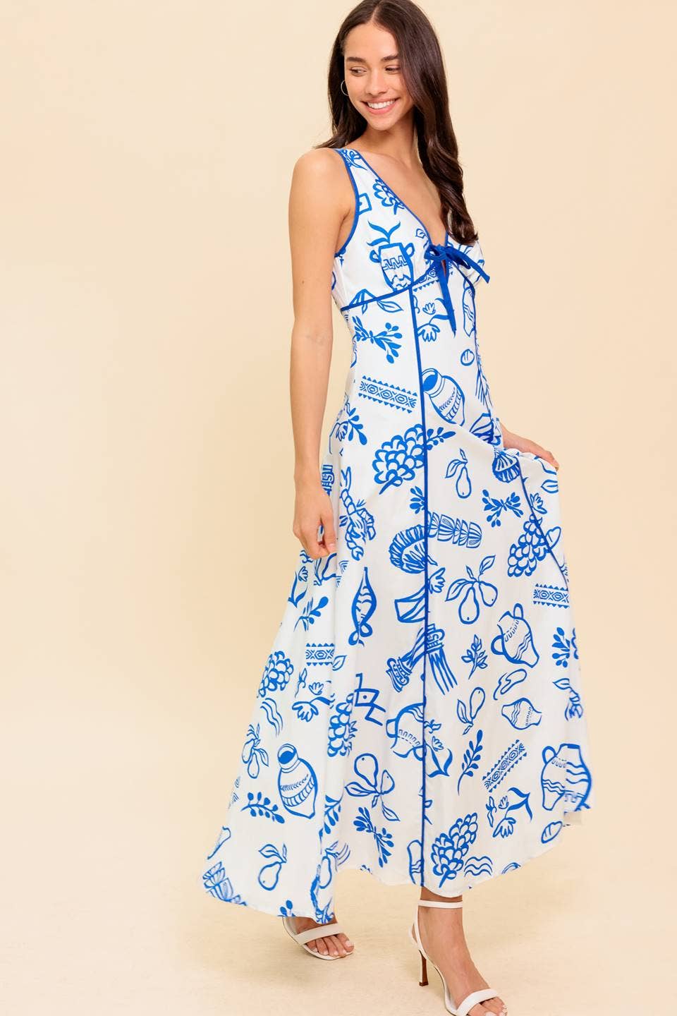 Santorini Blues Maxi by Flying Tomato - BFF Here