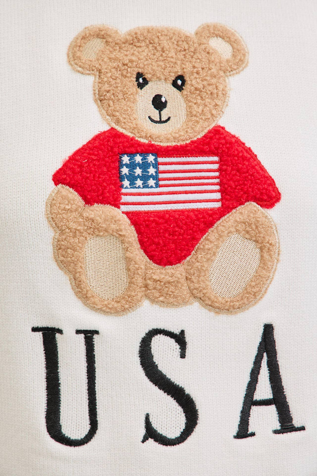 TEDDY BEAR WITH AMERICAN FLAG USA - BFF Here