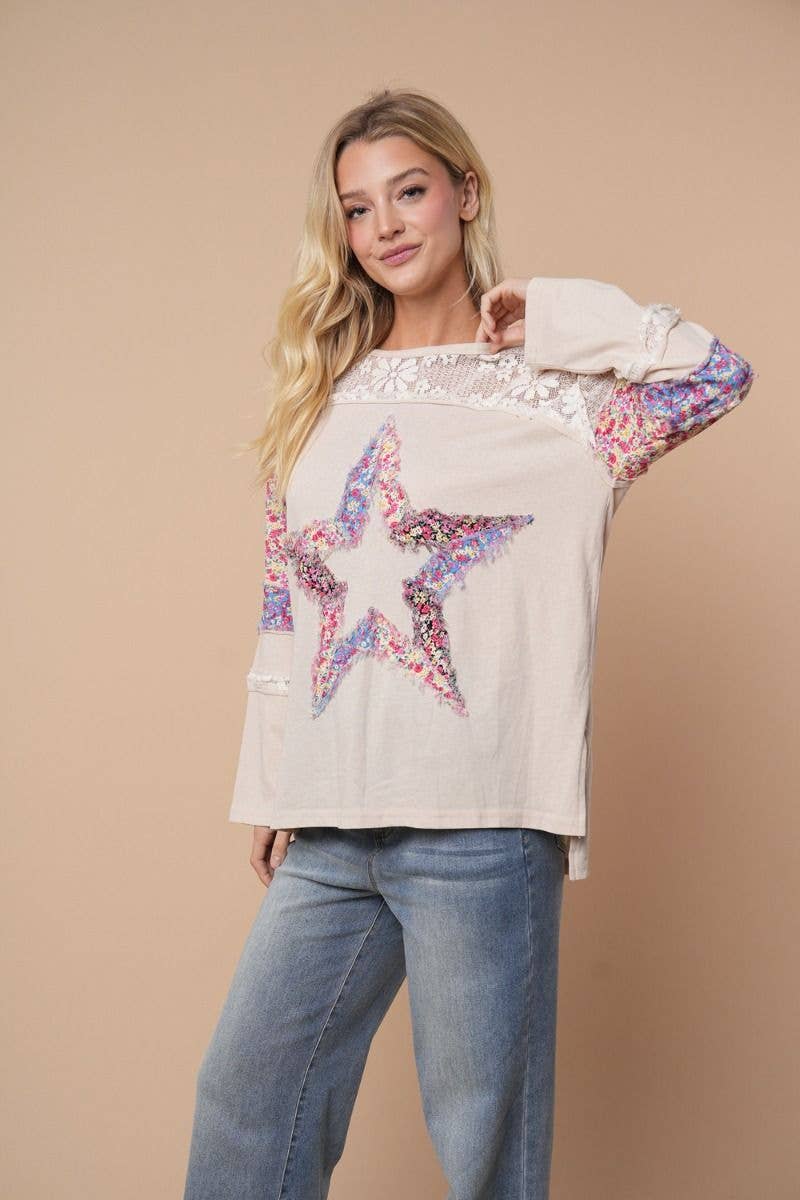Shining Star Patchwork Top - BFF Here