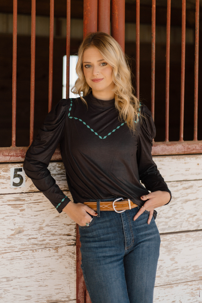 Midnight Buckstitch Top by Sterling Kreek - BFF Here