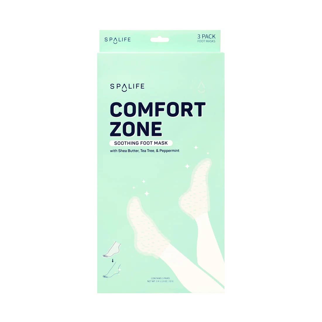 Comfort Zone Soothing Foot Mask with - 3 Pairs - BFF Here
