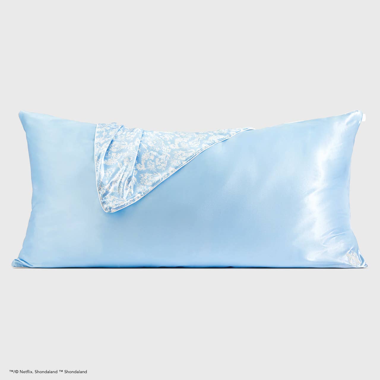 Kitsch x Bridgerton King Satin Pillowcase / Toile De Blue - BFF Here