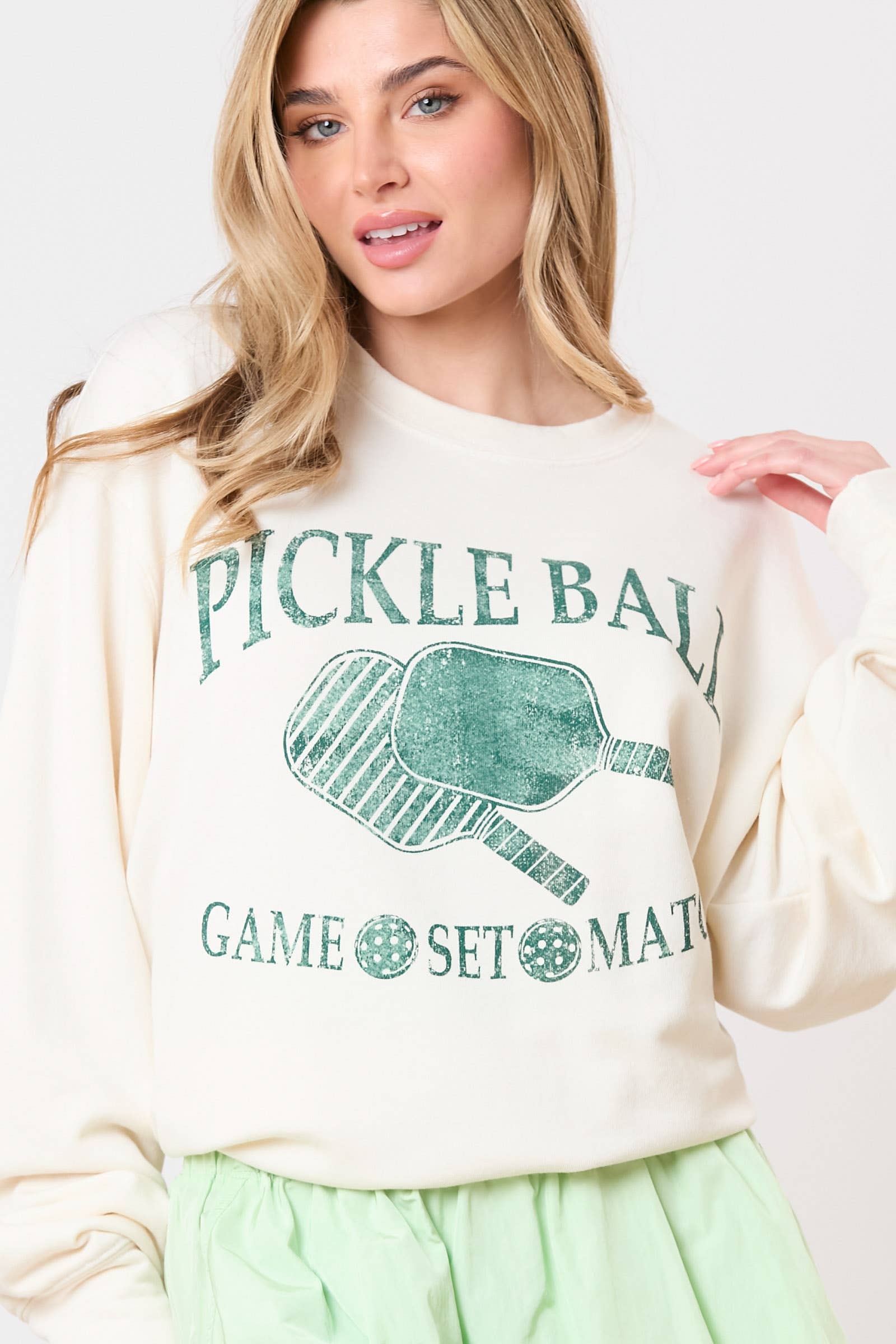 Pickleball Passion: Game, Set, Match Sweatshirt - BFF Here