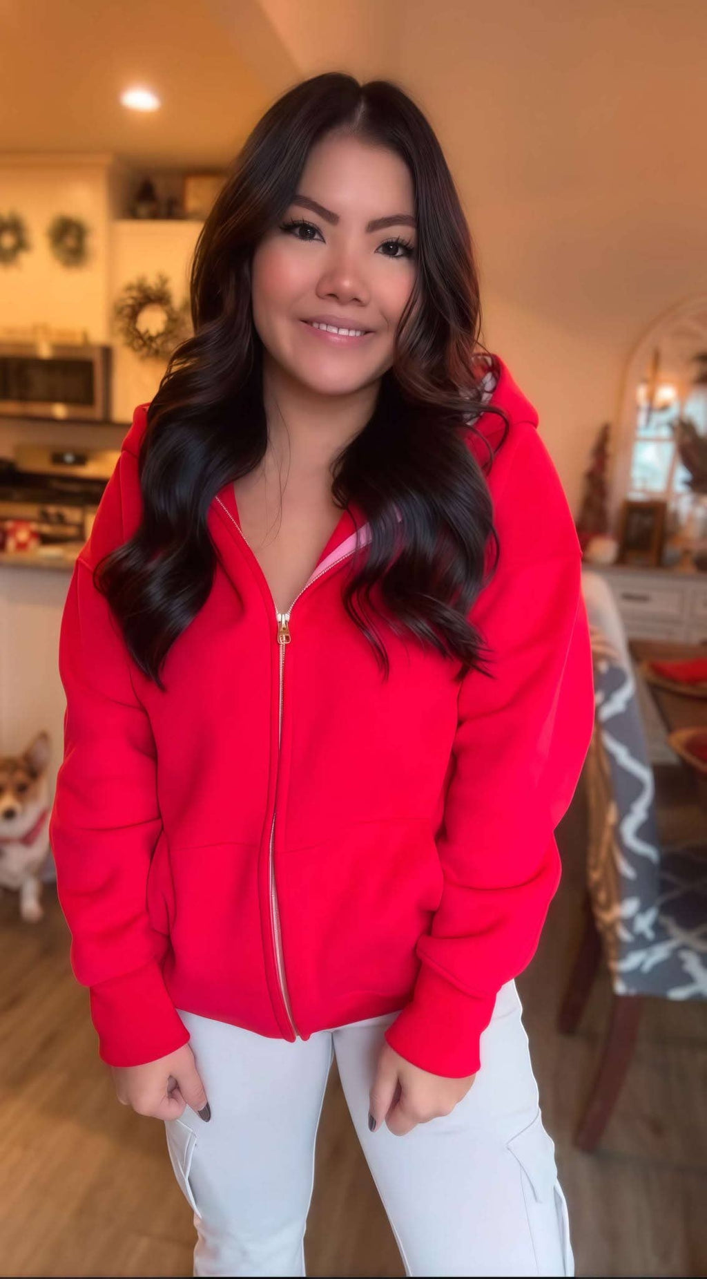 Lina Oversize Checker Heart Silk Hoodie by JadyK - BFF Here