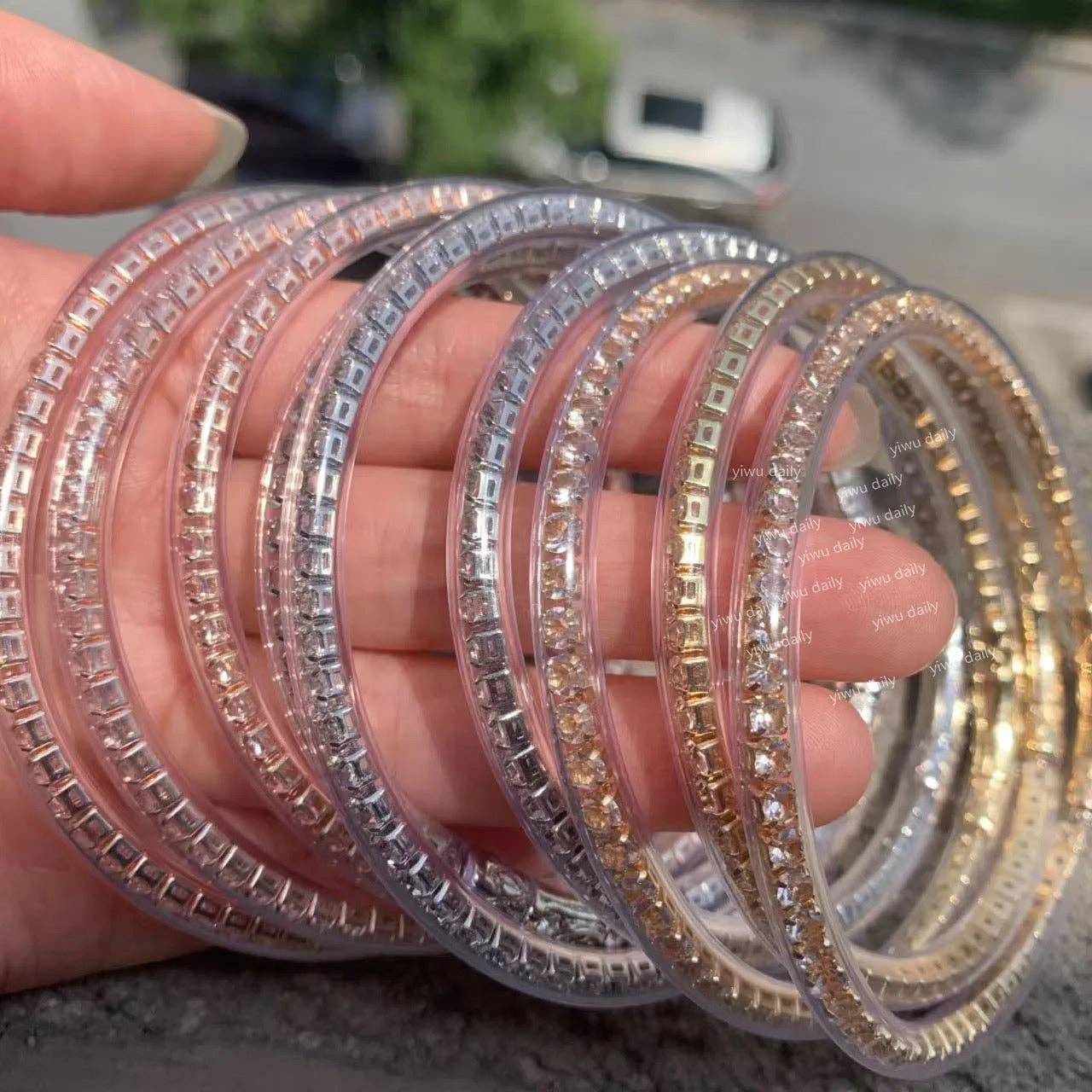 Bling it On – Sparkling Metallic Bangles / Choice of Color - BFF Here