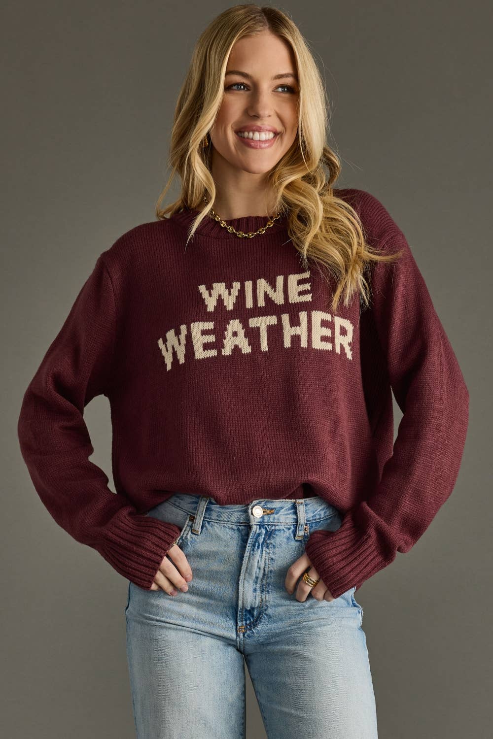PREORDER: Wine Weather Sweater by Panache (ETA: Late December) - BFF Here