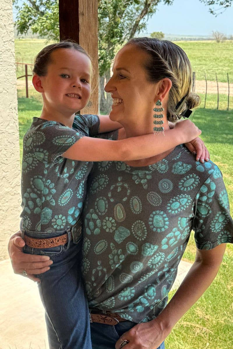 Forever In Turquoise Crew Neck Tee by Sterling Kreek - BFF Here