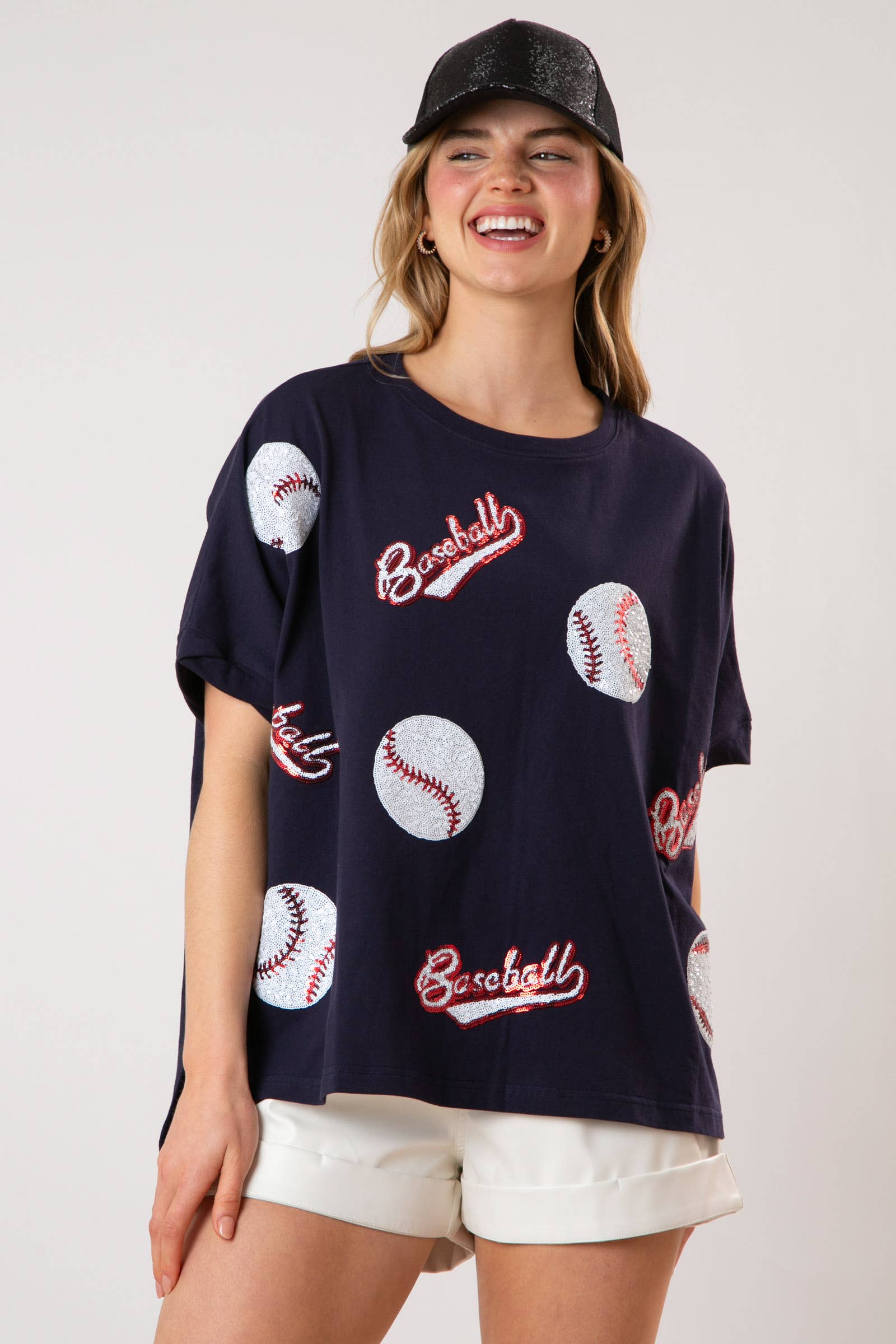 Home Run Tee: Sparkling Baseball Delight / Choice of Color - BFF Here