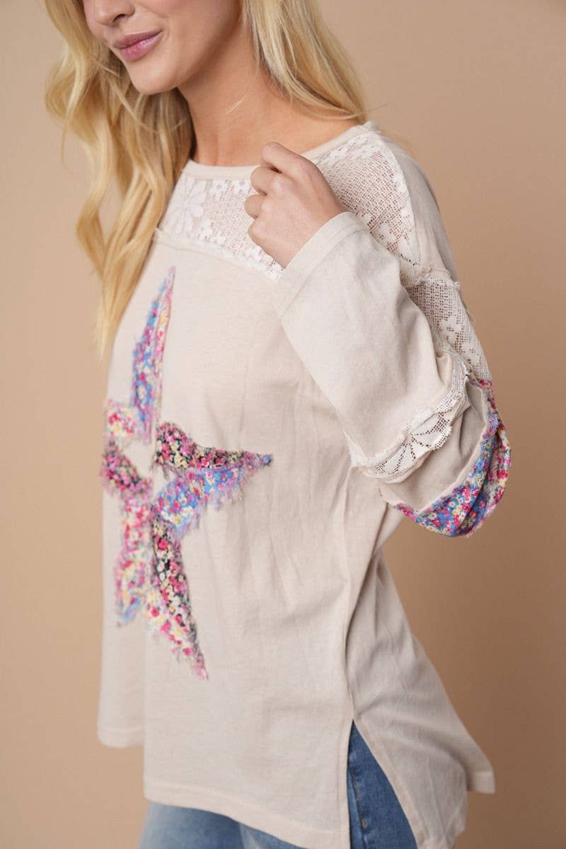 Shining Star Patchwork Top - BFF Here