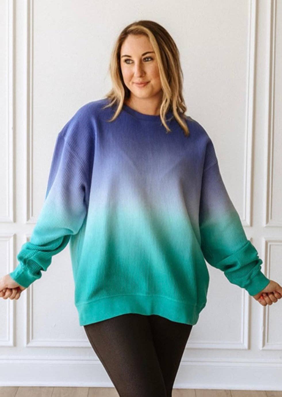 Twilight Hues Corded Sweatshirt