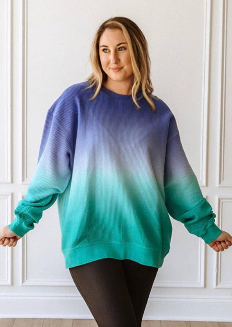 Twilight Hues Corded Sweatshirt - BFF Here