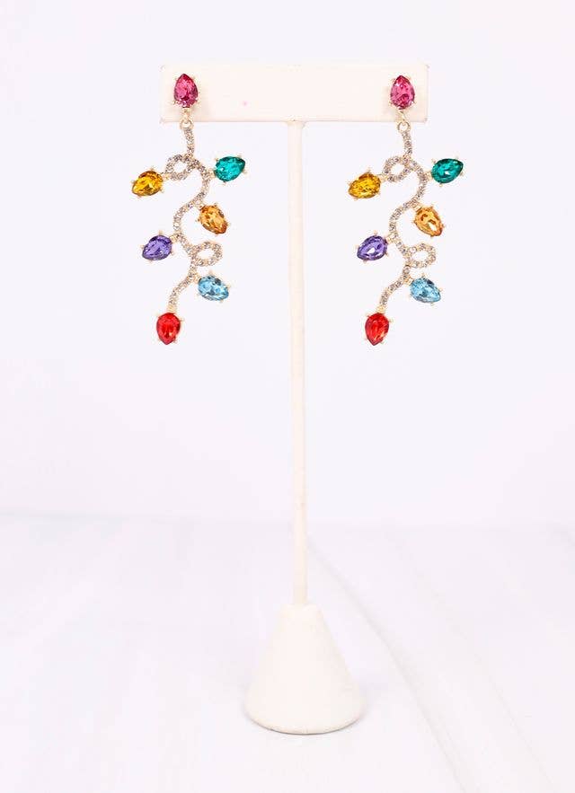 Holiday Sparkle String Light Earrings - BFF Here