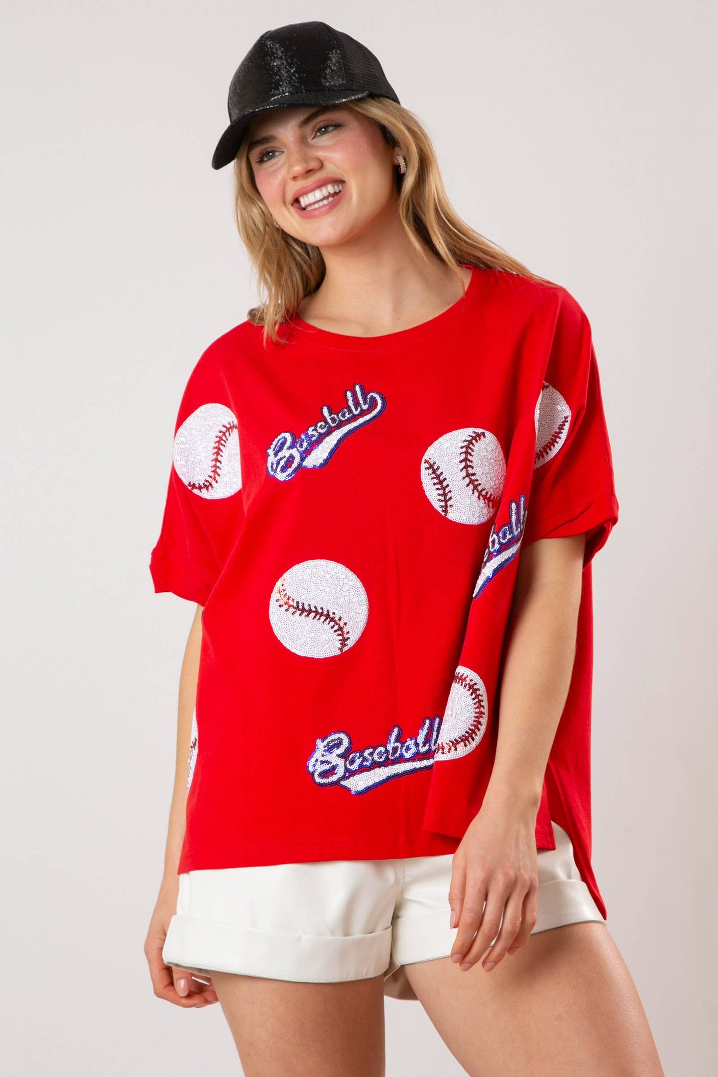 Home Run Tee: Sparkling Baseball Delight / Choice of Color - BFF Here