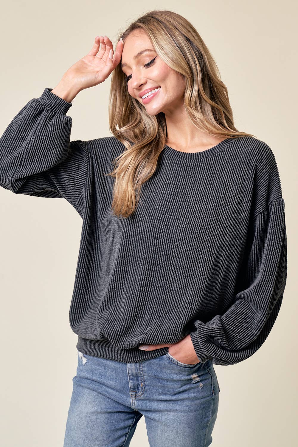 Cozy Luxe Ribbed Top - BFF Here