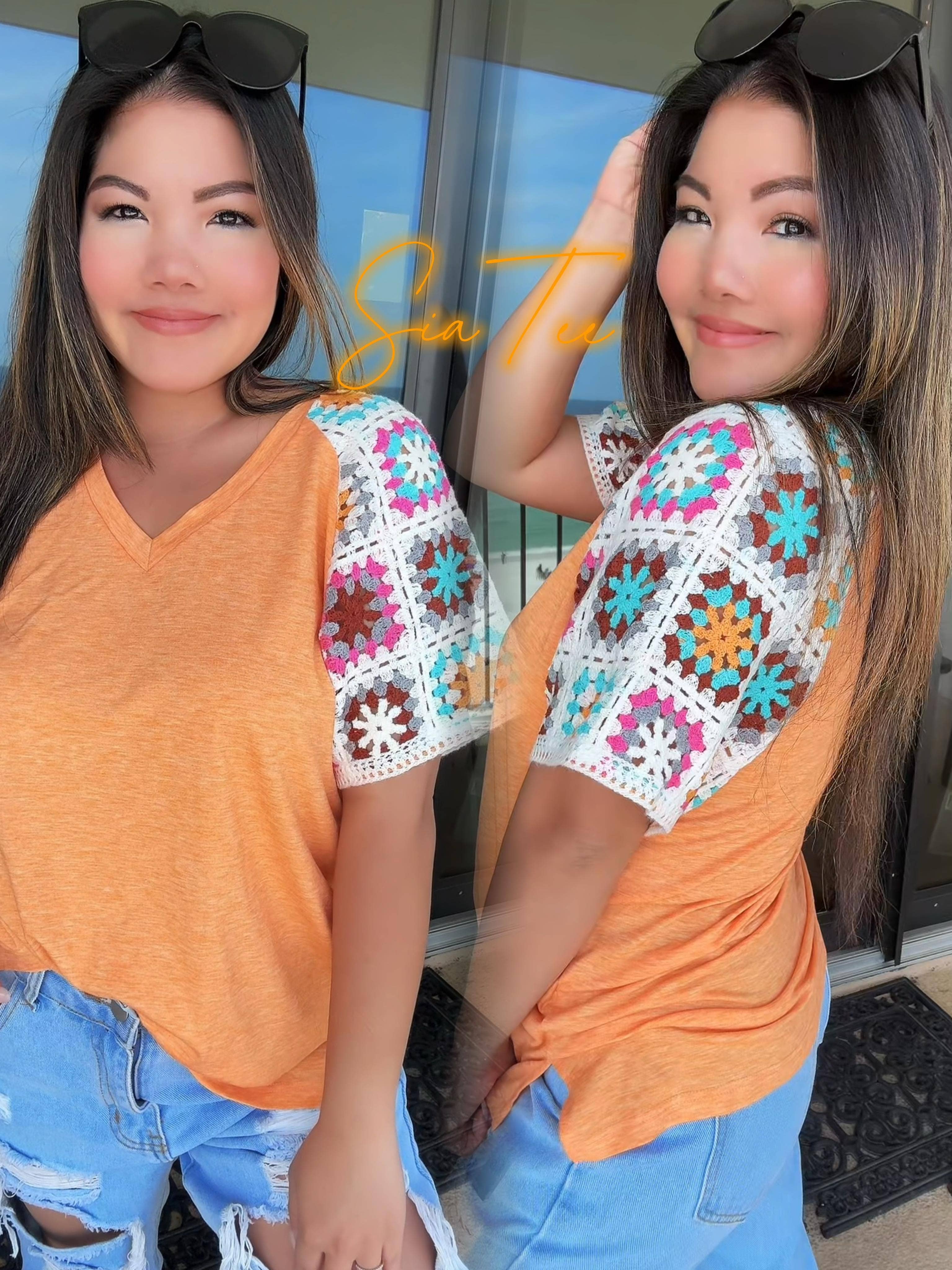 Sia Summer Buttery Soft V-Neck Top by JadyK - BFF Here