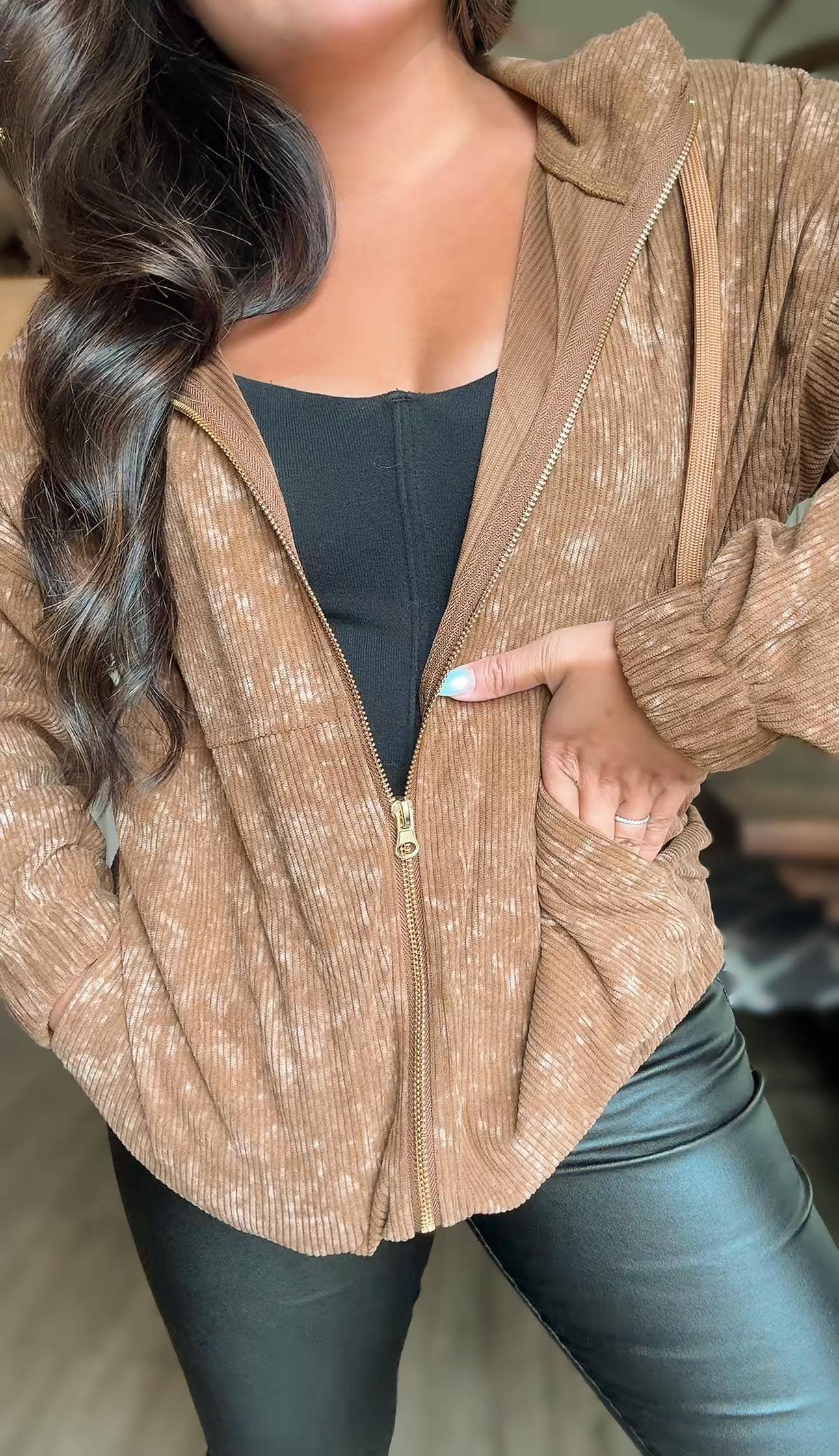 PREORDER: Charlotte Corduroy Acid Wash Hoodie by JadyK (Ships End of October) - BFF Here