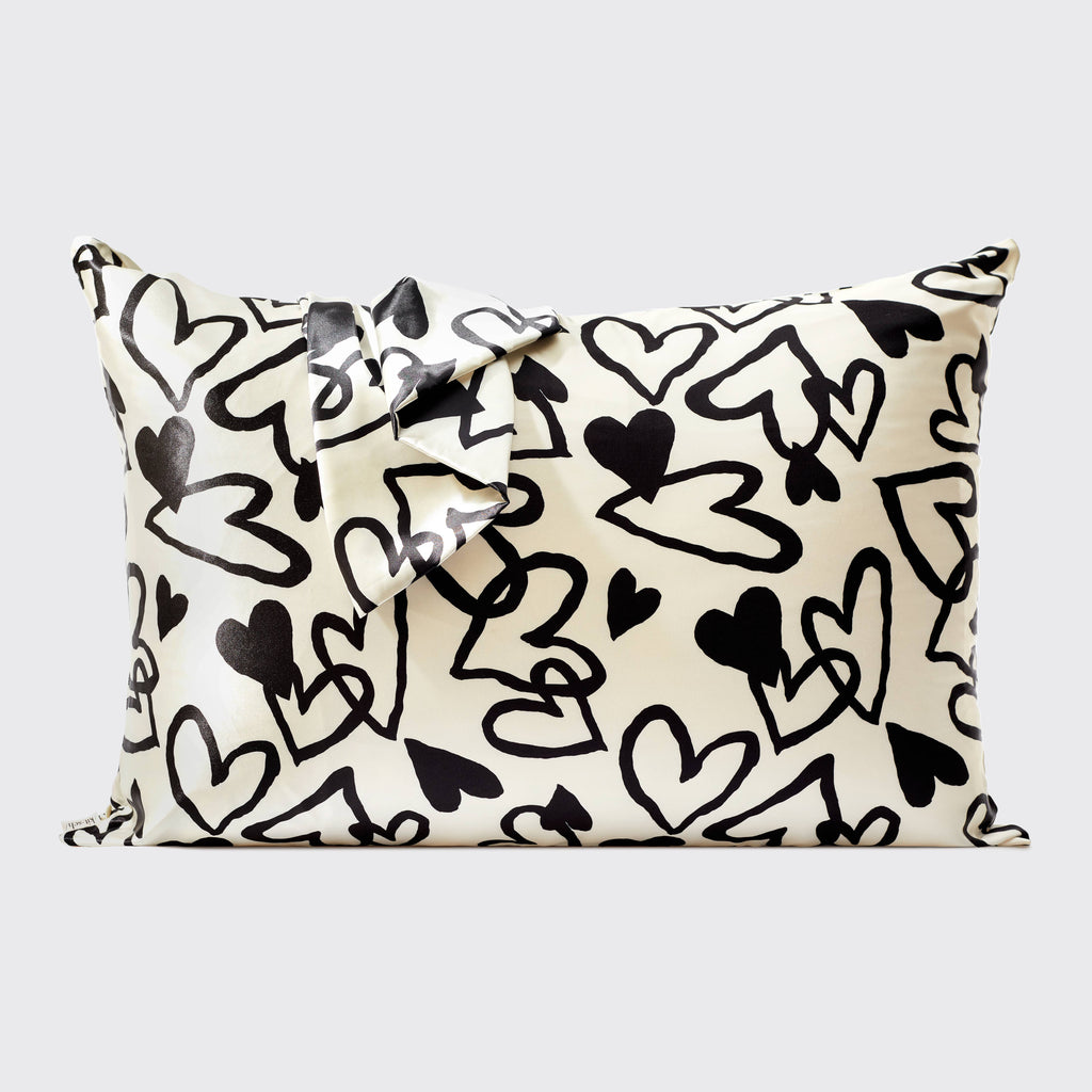 Standard Satin Pillowcase - Heart - BFF Here