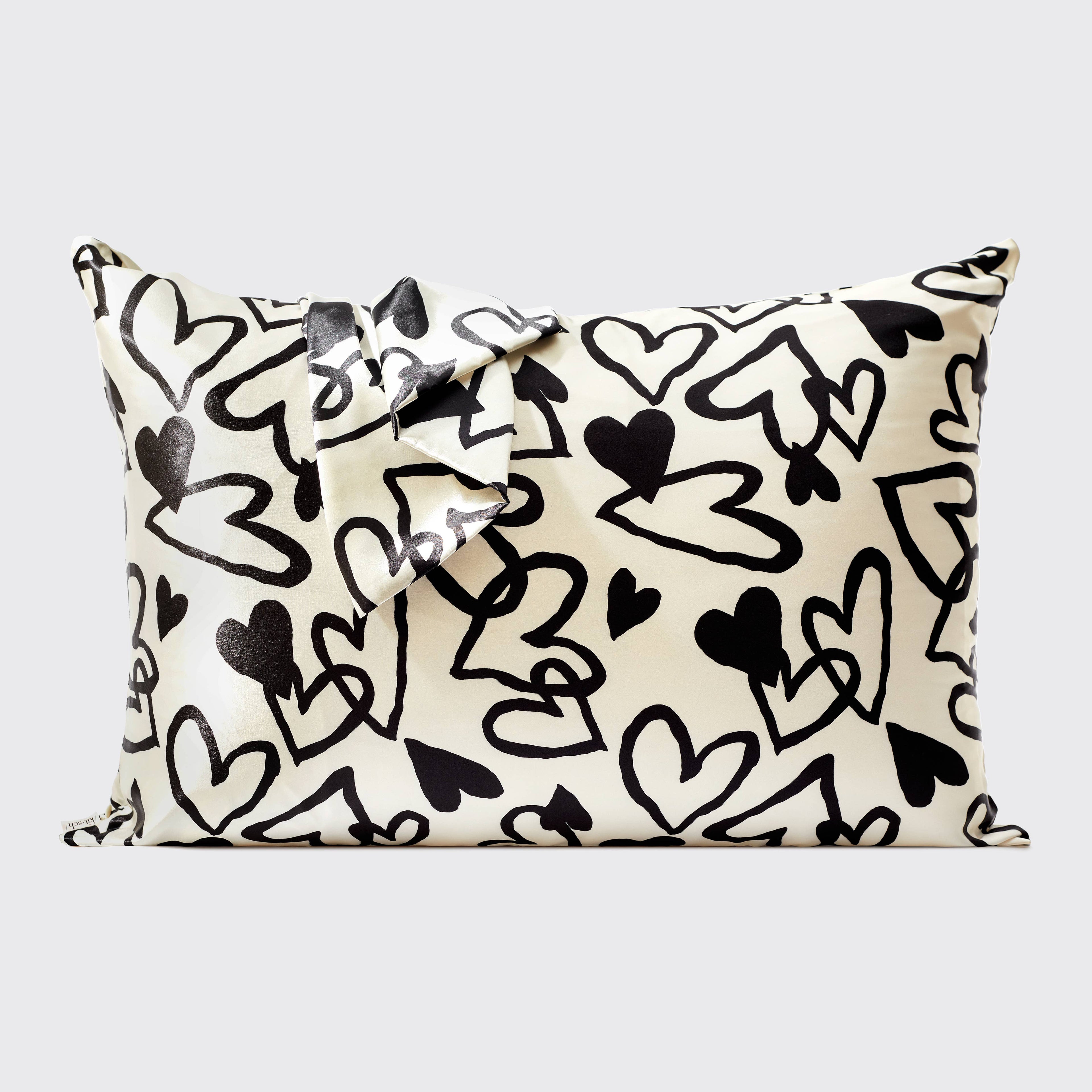 Standard Satin Pillowcase - Heart - BFF Here