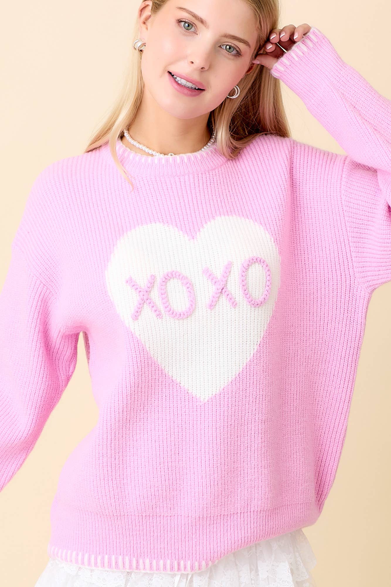 Sweetheart XOXO Sweater - BFF Here