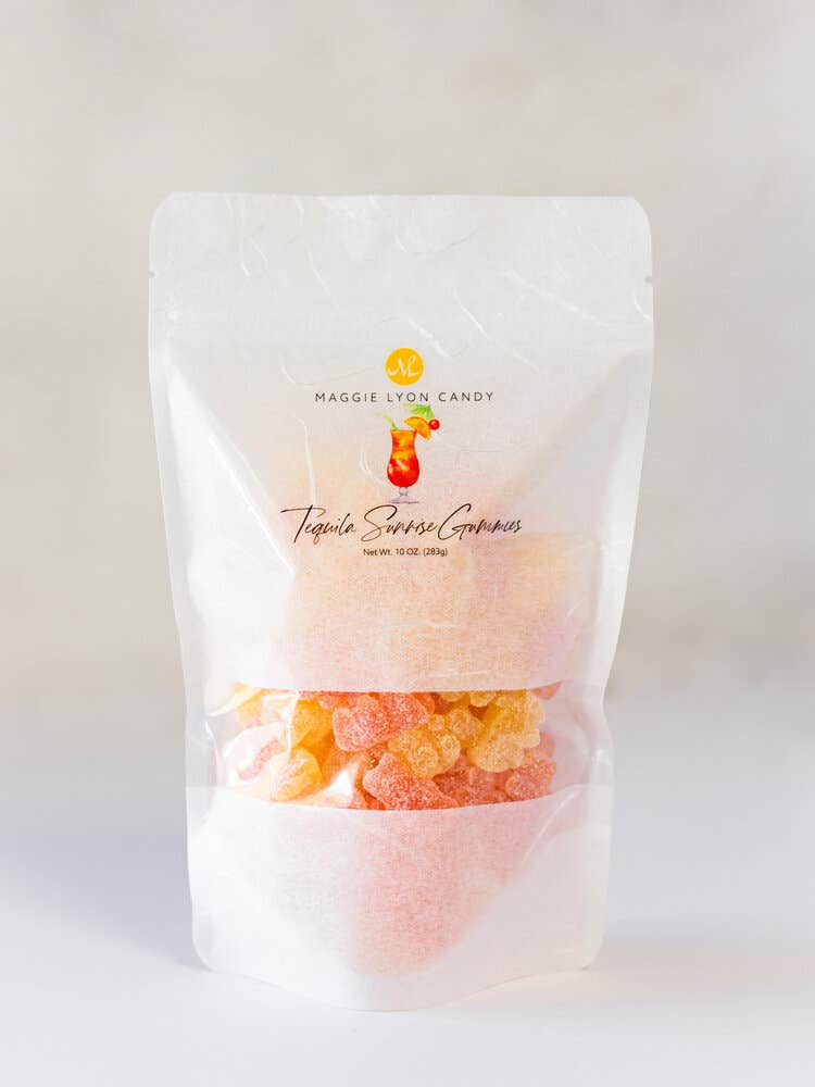 Tequila Sunrise Gummi Bears — 10 oz Bag - BFF Here