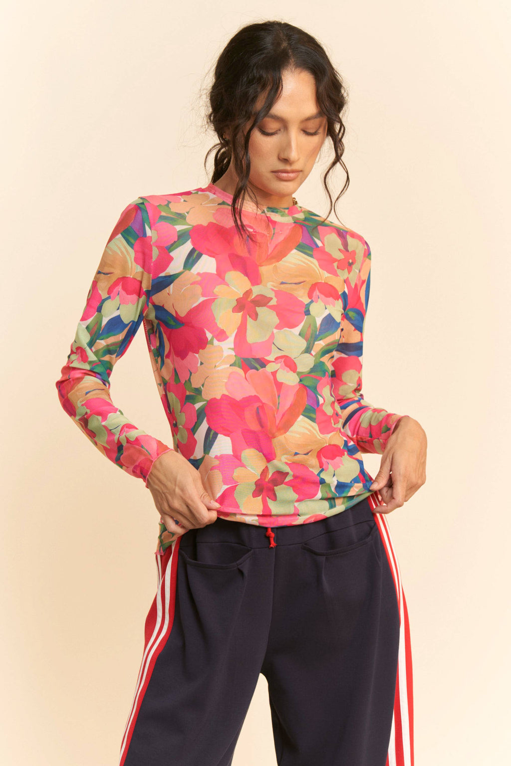 Bloom Burst Mesh Top / Choice of Color - BFF Here