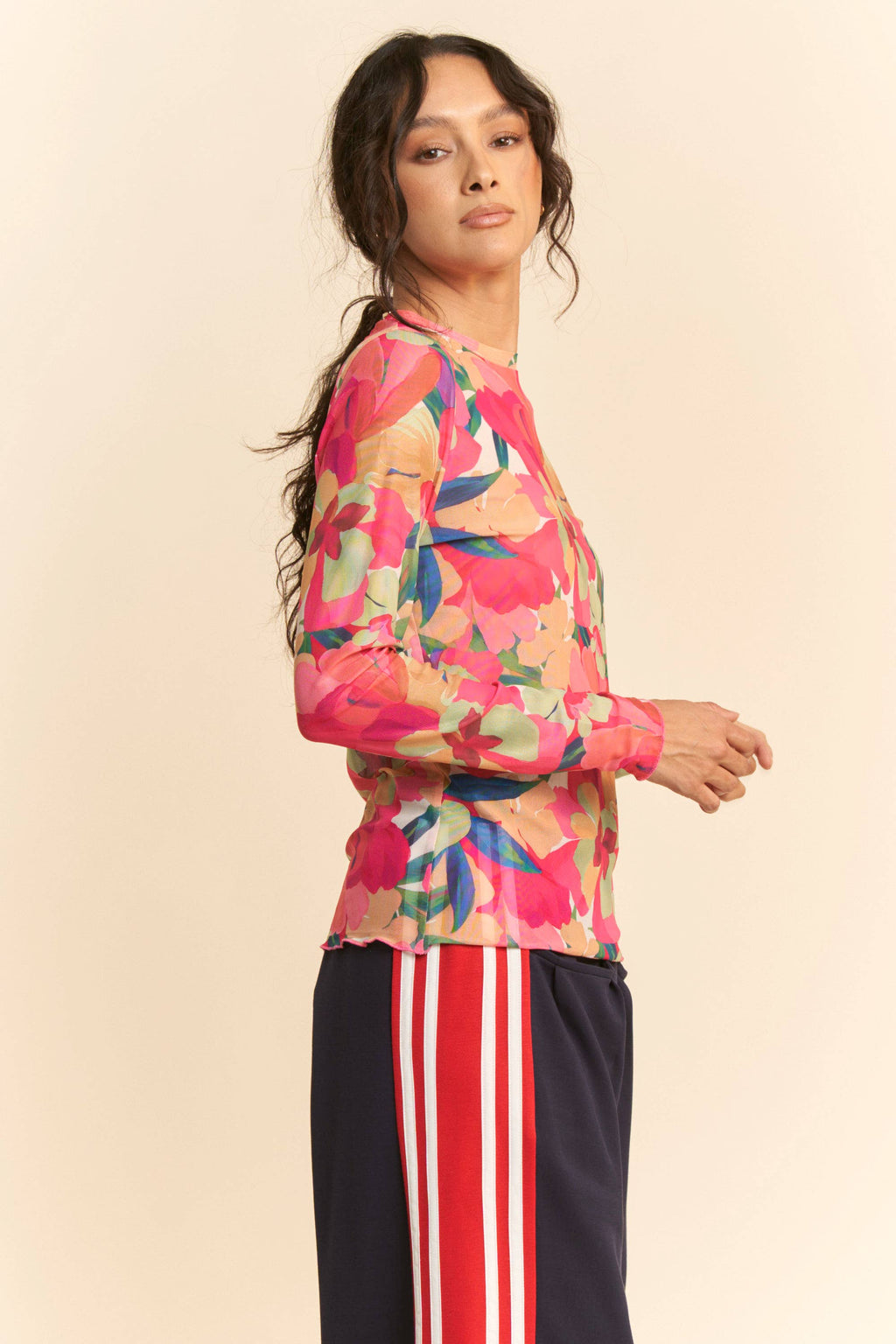 Bloom Burst Mesh Top / Choice of Color - BFF Here