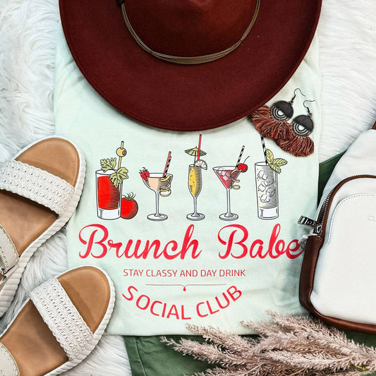 Brunch Babe Social Club Everyday Tee - BFF Here