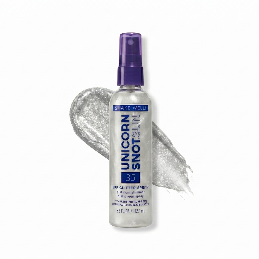 SPF 35 Glitter Spritz — Sunscreen Spray by Unicorn Snot / Platinum - BFF Here