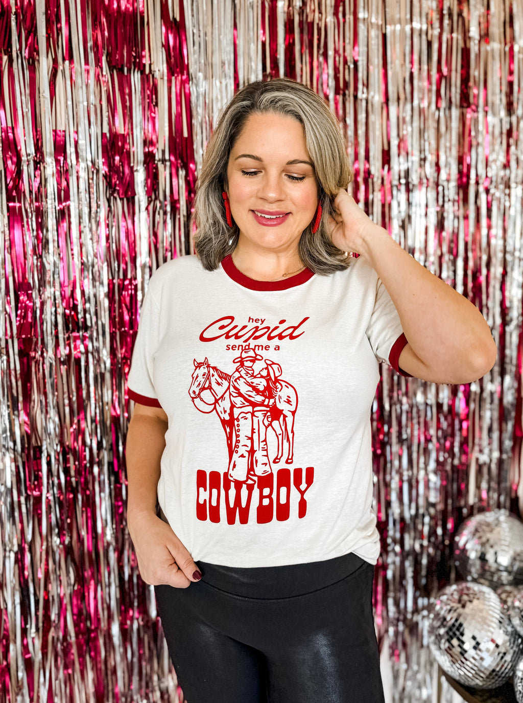 Hey Cupid Send Me a Cowboy Valentine Shirt - BFF Here