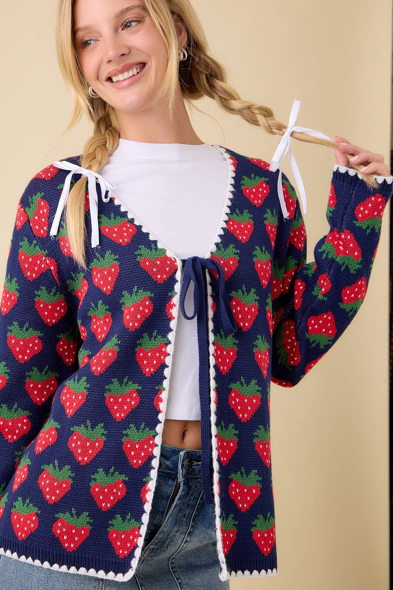 Berry Sweet Knit Cardigan by Main Strip - BFF Here