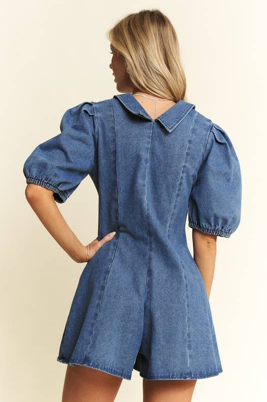 Denim Darling Button-Up Romper by Jade by Jane - BFF Here