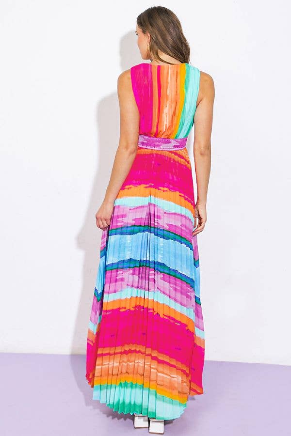 Radiant Spectrum Maxi Dress - BFF Here