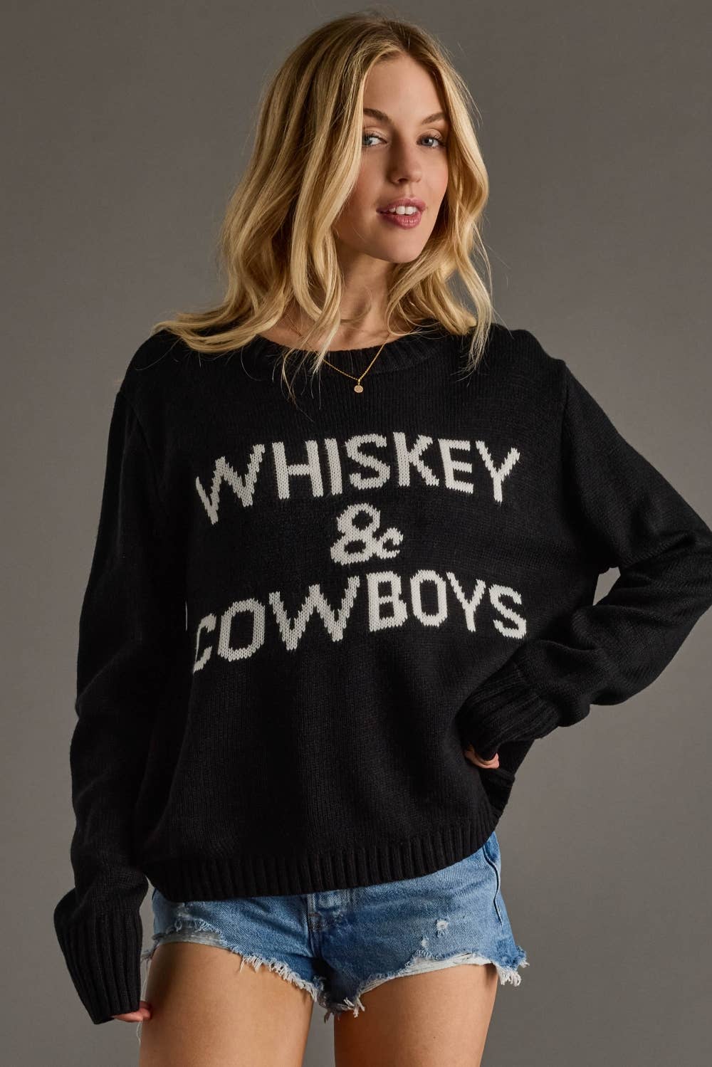 PREORDER: Whiskey & Cowboys Sweater by Panache (ETA: Late December) - BFF Here