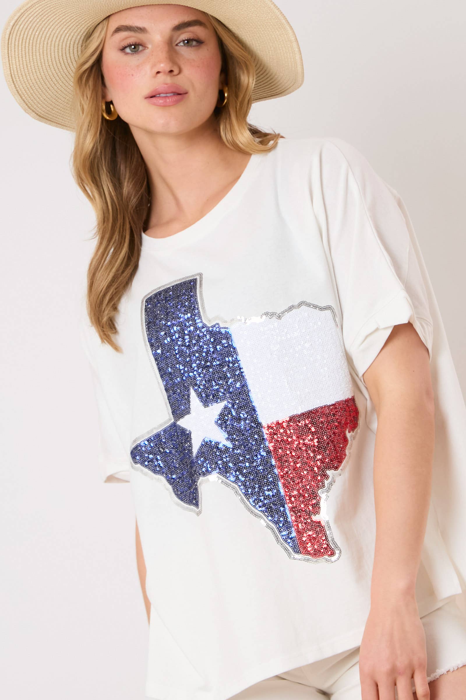 The Blinged-Out Lone Star Tee - BFF Here