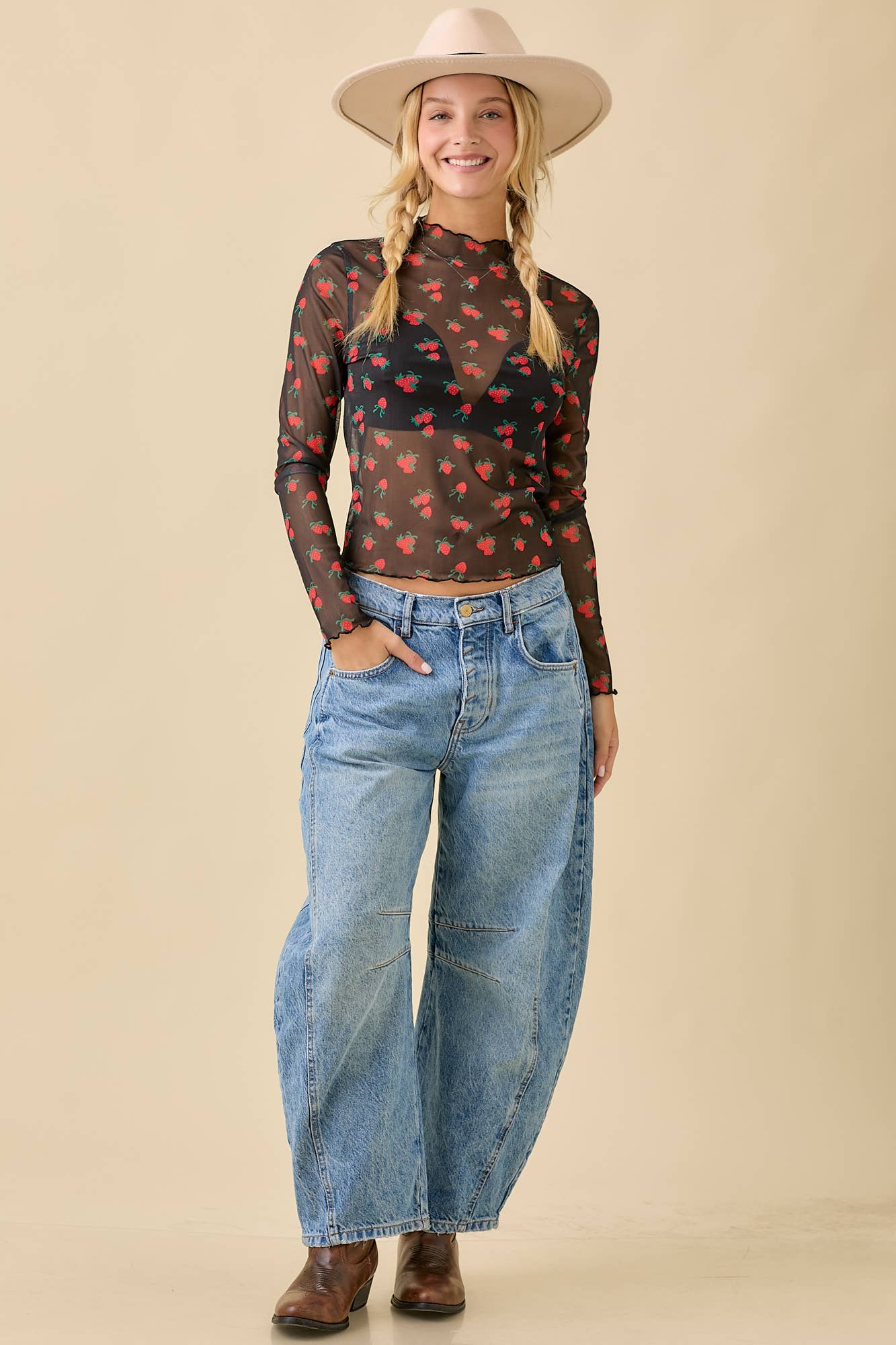 Berry Sweet Mesh Top by Main Strip - BFF Here