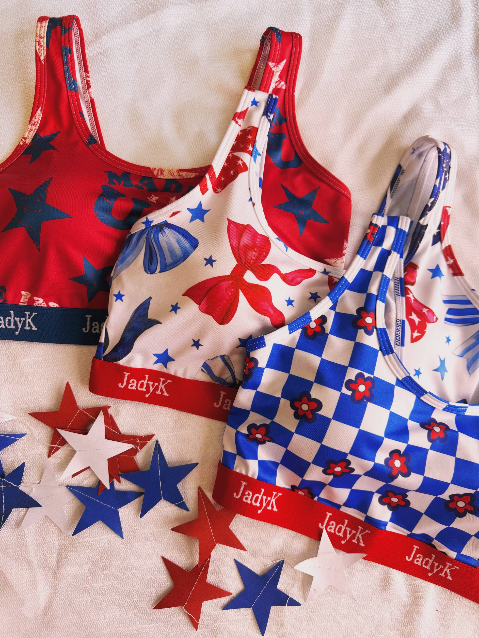 Preorder: Patriotic Arya Bralette Collection by JadyK (Ships Middle of May) - BFF Here