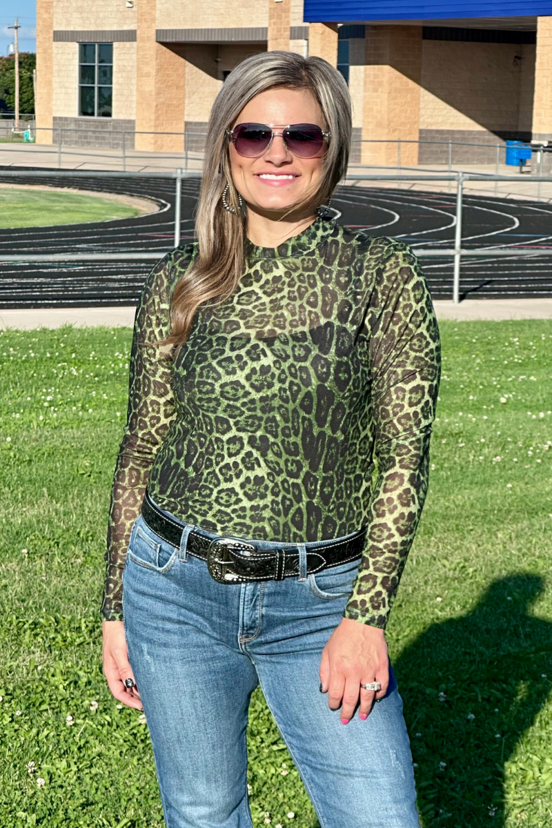 Sideline Spirit Green Mesh Top by Sterling Kreek - BFF Here