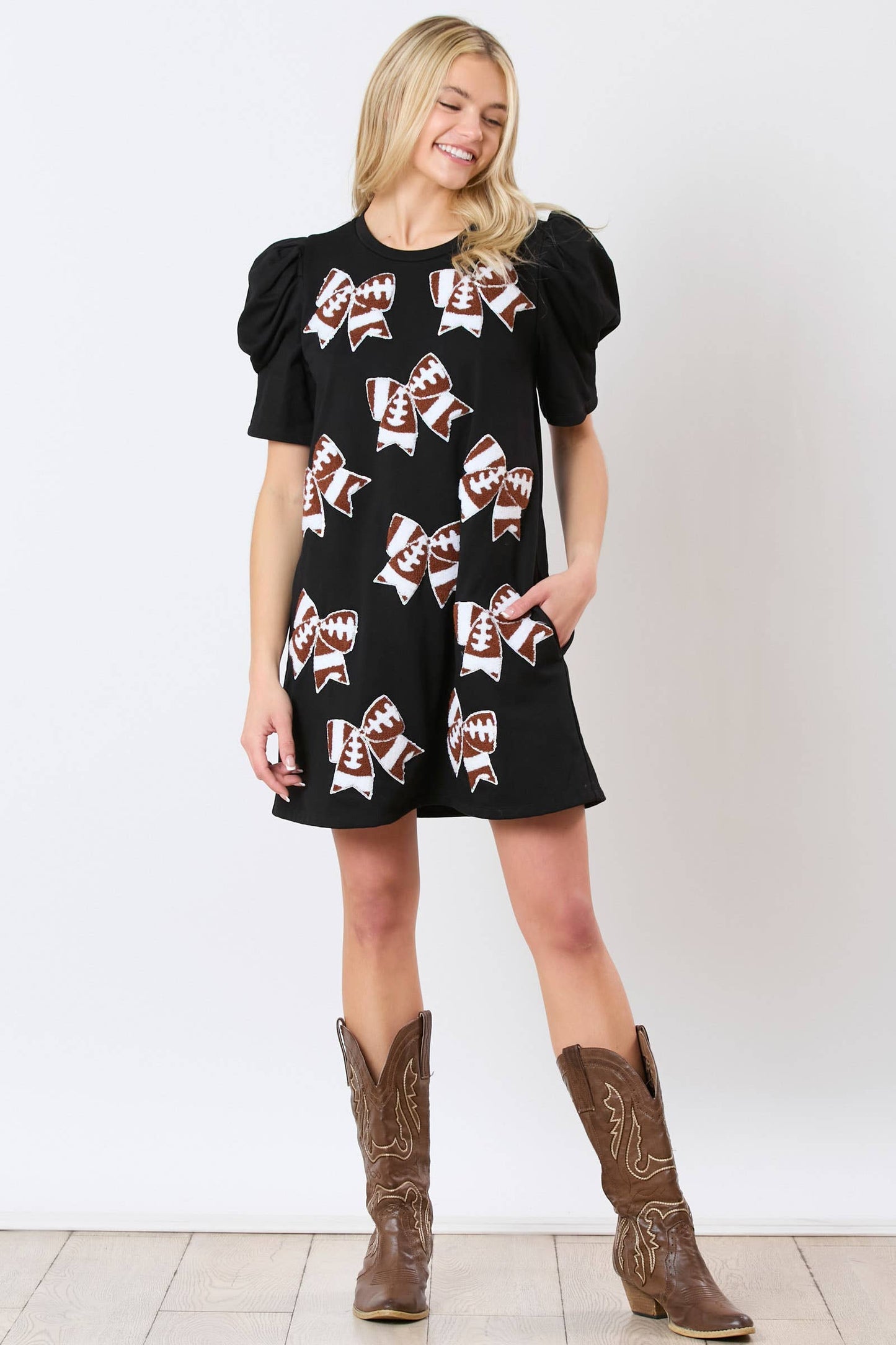 Game Day Chic: Football Bow Dress - BFF Here