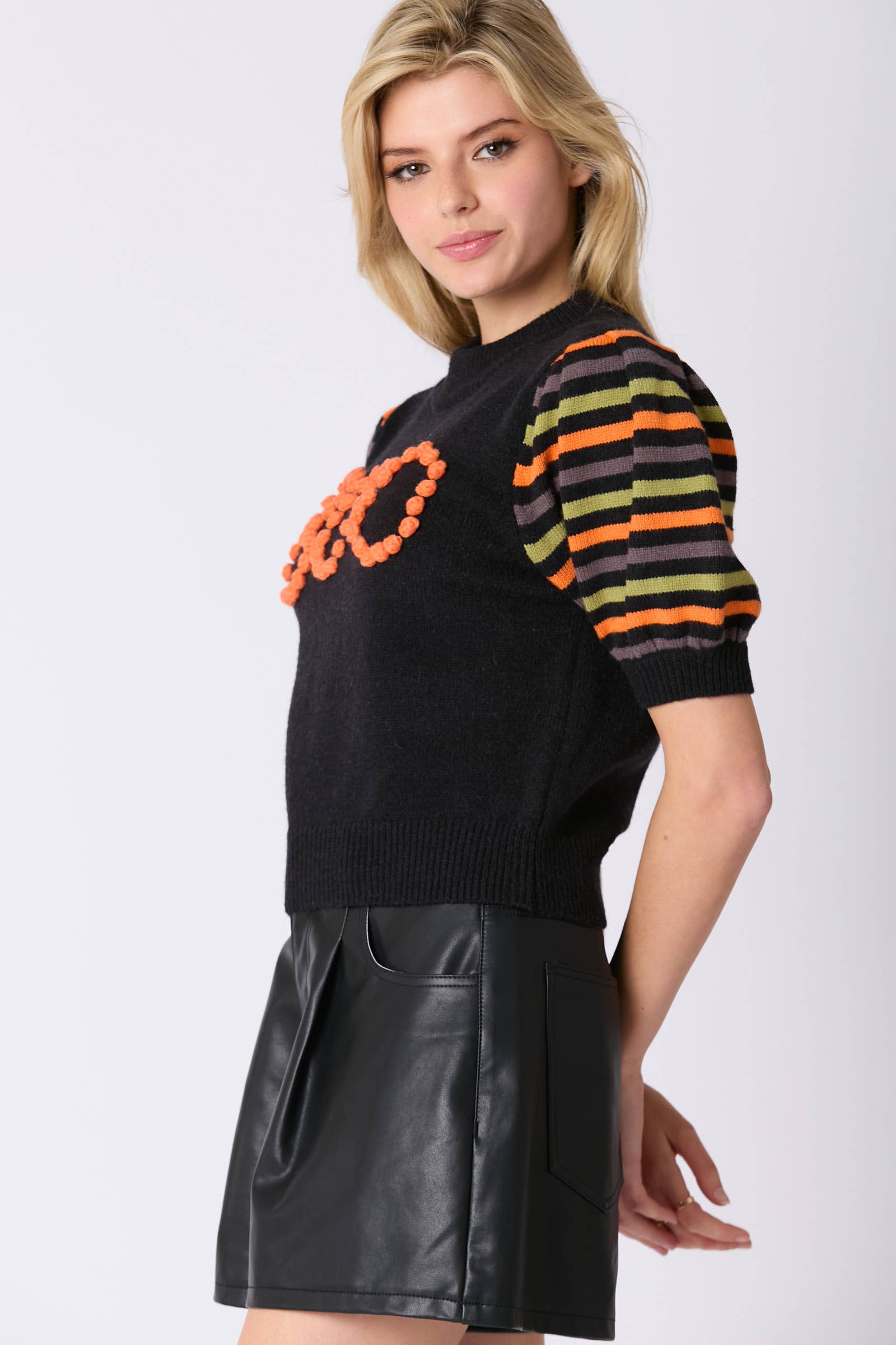 BOO-tiful Puff Sleeve Sweater - BFF Here