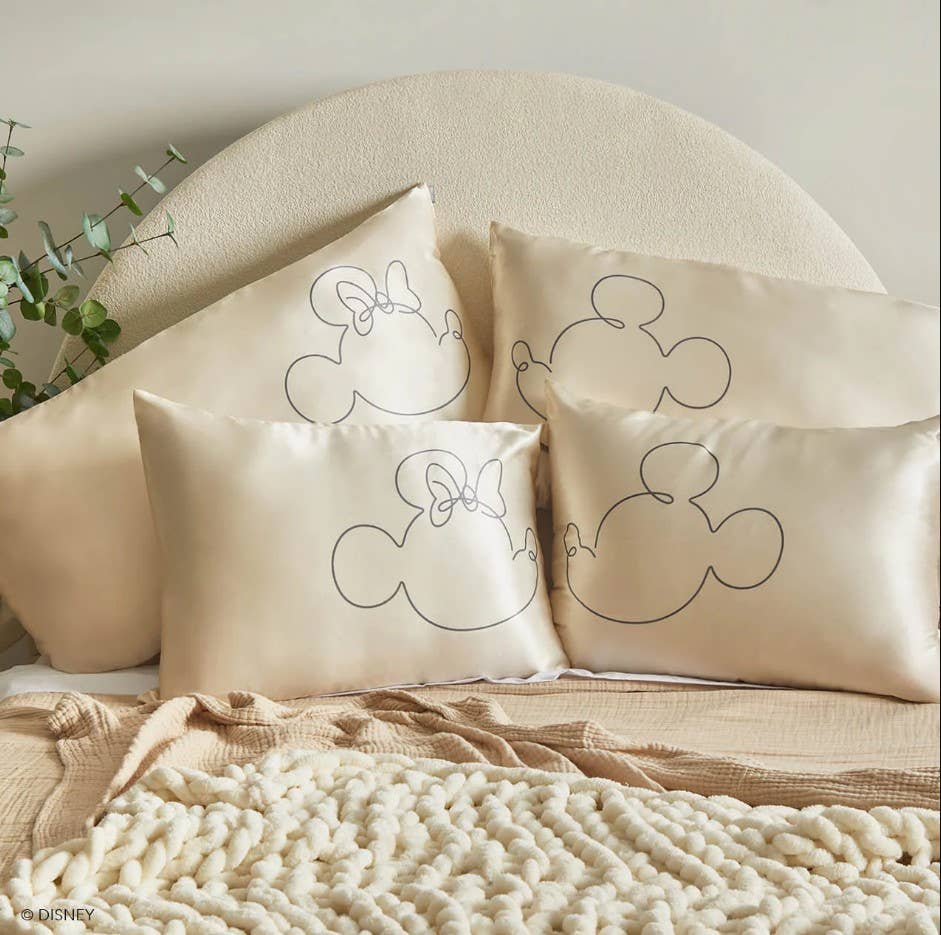 Kitsch & Mickey and Minnie Satin Pillowcase — Mrs.Mouse - BFF Here