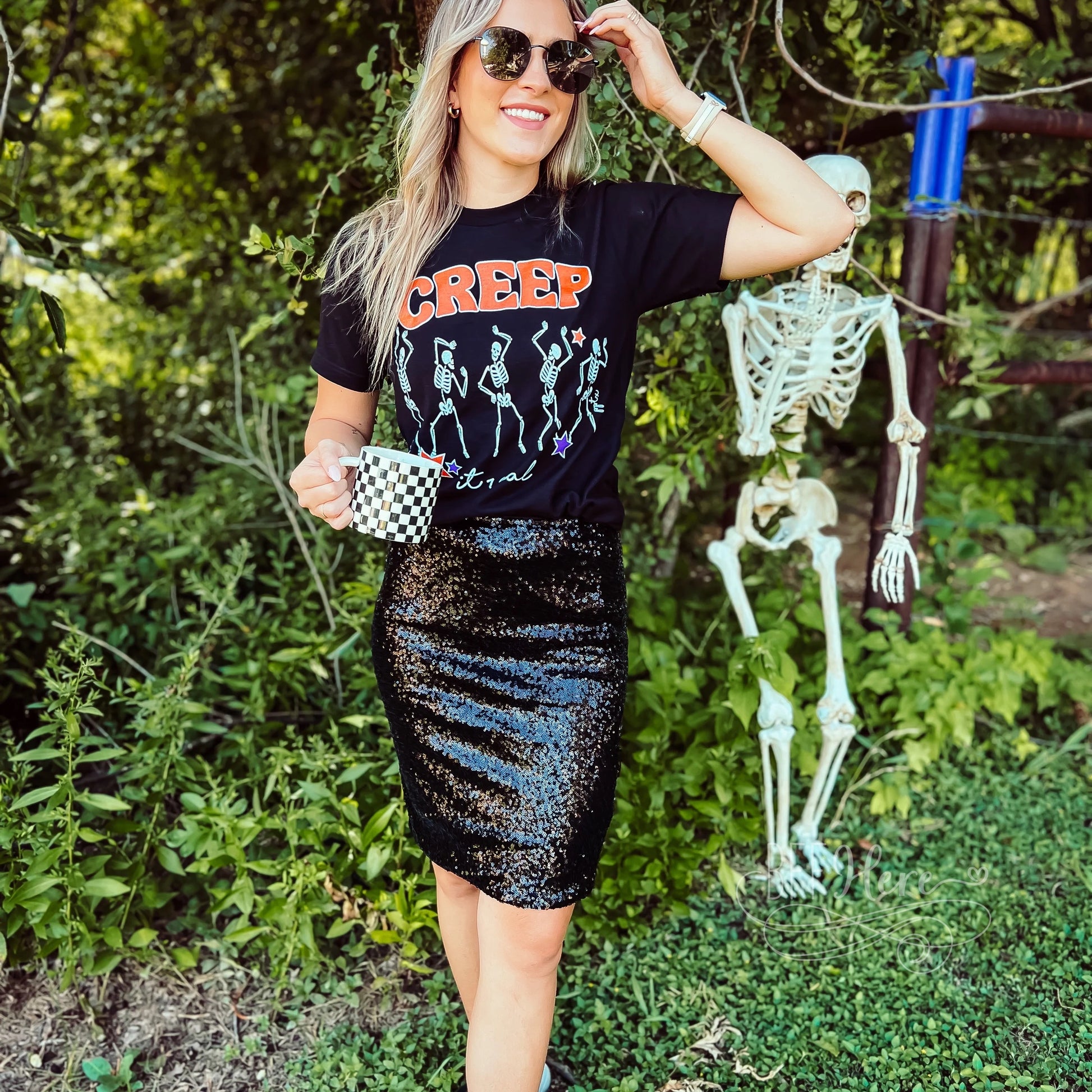 Creep It Real Skeleton T-Shirt - BFF Here